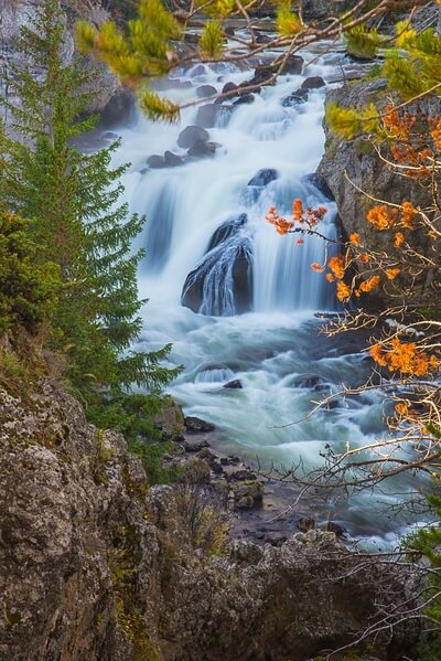 Firehole Falls in the Fall
