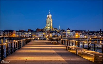 images of the Netherlands - Deventer Skyline from the Pier