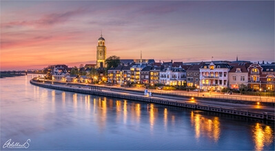 Netherlands pictures - Deventer Skyline from Wilhelmina Bridge