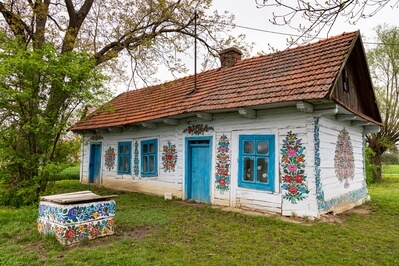 One of the most traditional houses of Zalipie