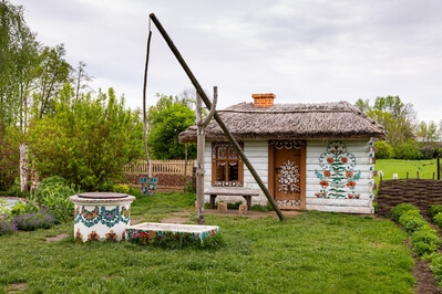 Traditional cottage in Zalipie
