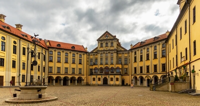 Courtyard of Nezvizh Castle