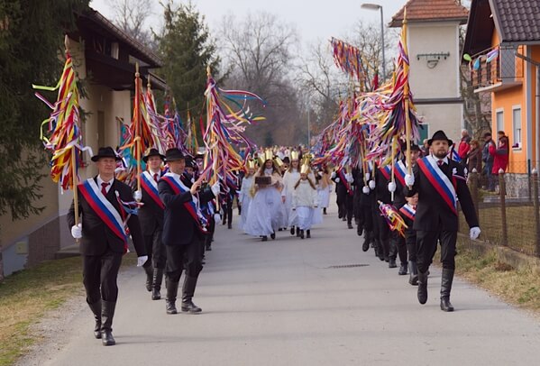Carnival parade in Markovci