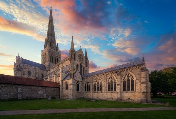 Late summer capture of the Chichester Cathedral.