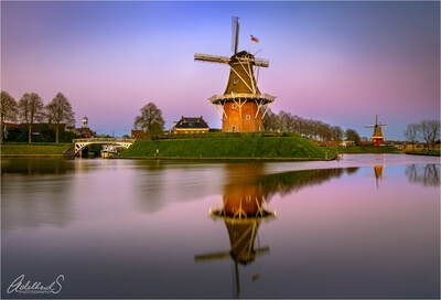 pictures of the Netherlands - Windmills of Dokkum in Friesland