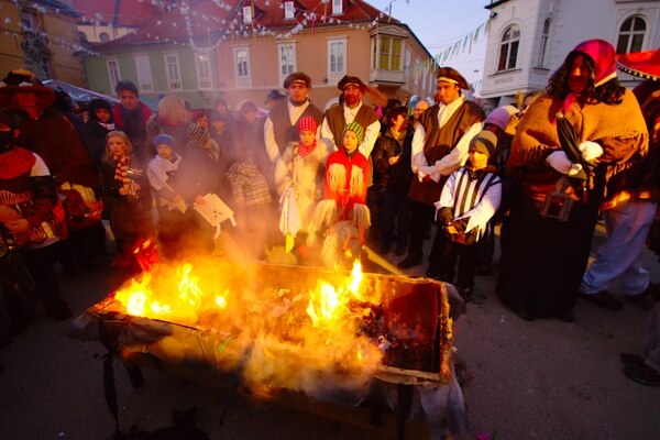 Burial of Pust on Shrove Tuesday