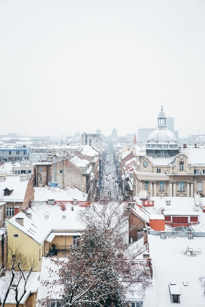 Panoramic view from Strossmayer Promenade