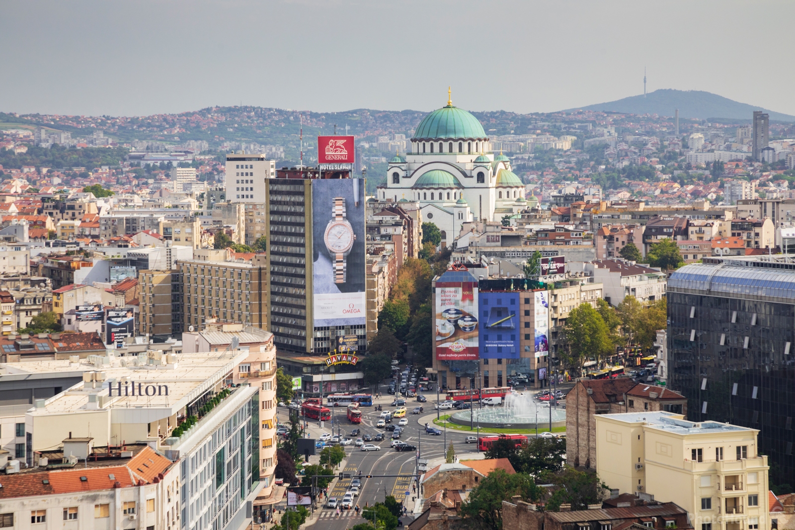 Image of Belgrade from Slavija Hotel Rooftop by Jeremy Woodhouse