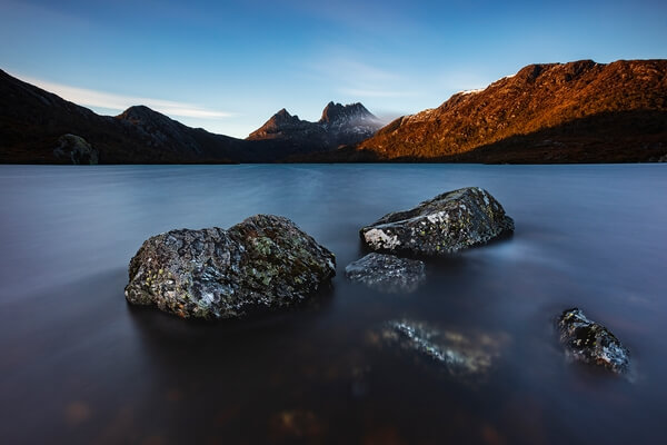 Photographer's Rocks with a much longer shutter speed to smooth out the water