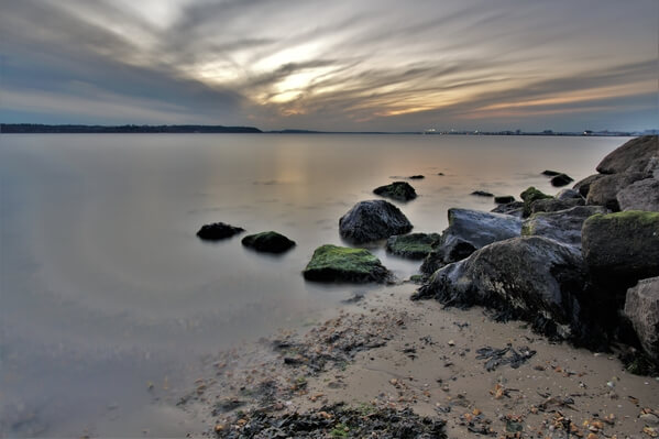 View of Poole harbour.