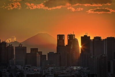 Photo of Mount Fuji from Bunkyo Civic Centre Observation Deck - Mount Fuji from Bunkyo Civic Centre Observation Deck