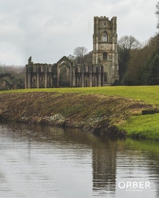 Fountains Abbey reflection shot
