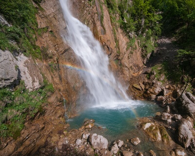 pictures of Soča River Valley - Gregorčičev Slap (Gregorčič's Waterfall)