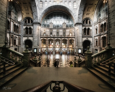 Belgium photography locations - Antwerpen Centraal Train Station - Main Lobby