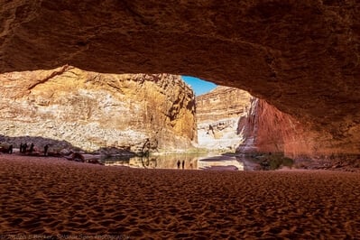 Grand Canyon Rafting Tour photo locations - Redwall Cavern