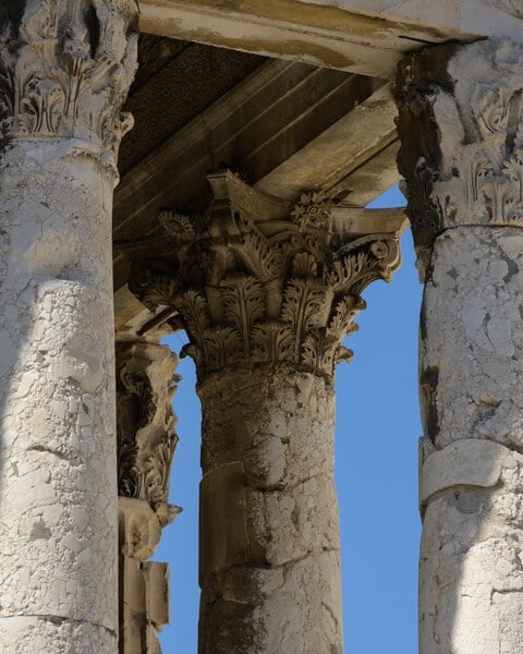 Roman temple detail