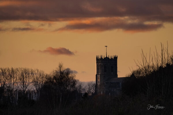 Priory before dawn