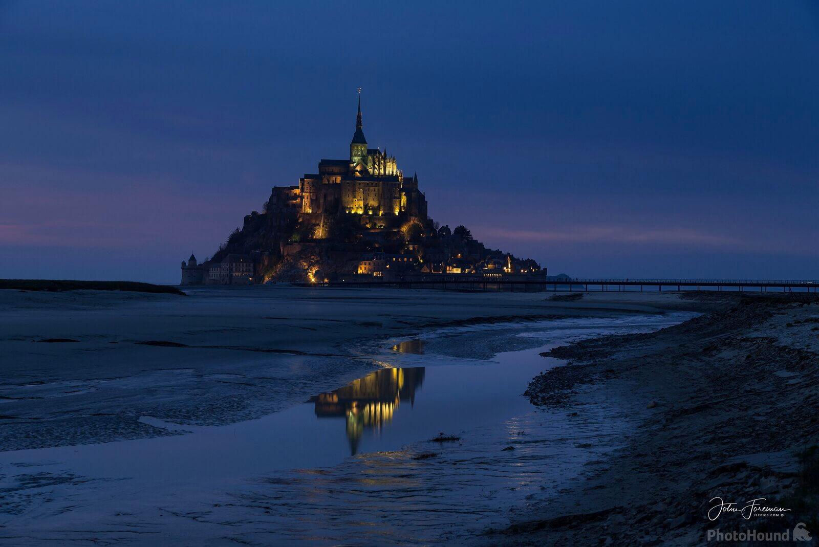 Image of Mont Saint-Michel from the Barrage by John Foreman