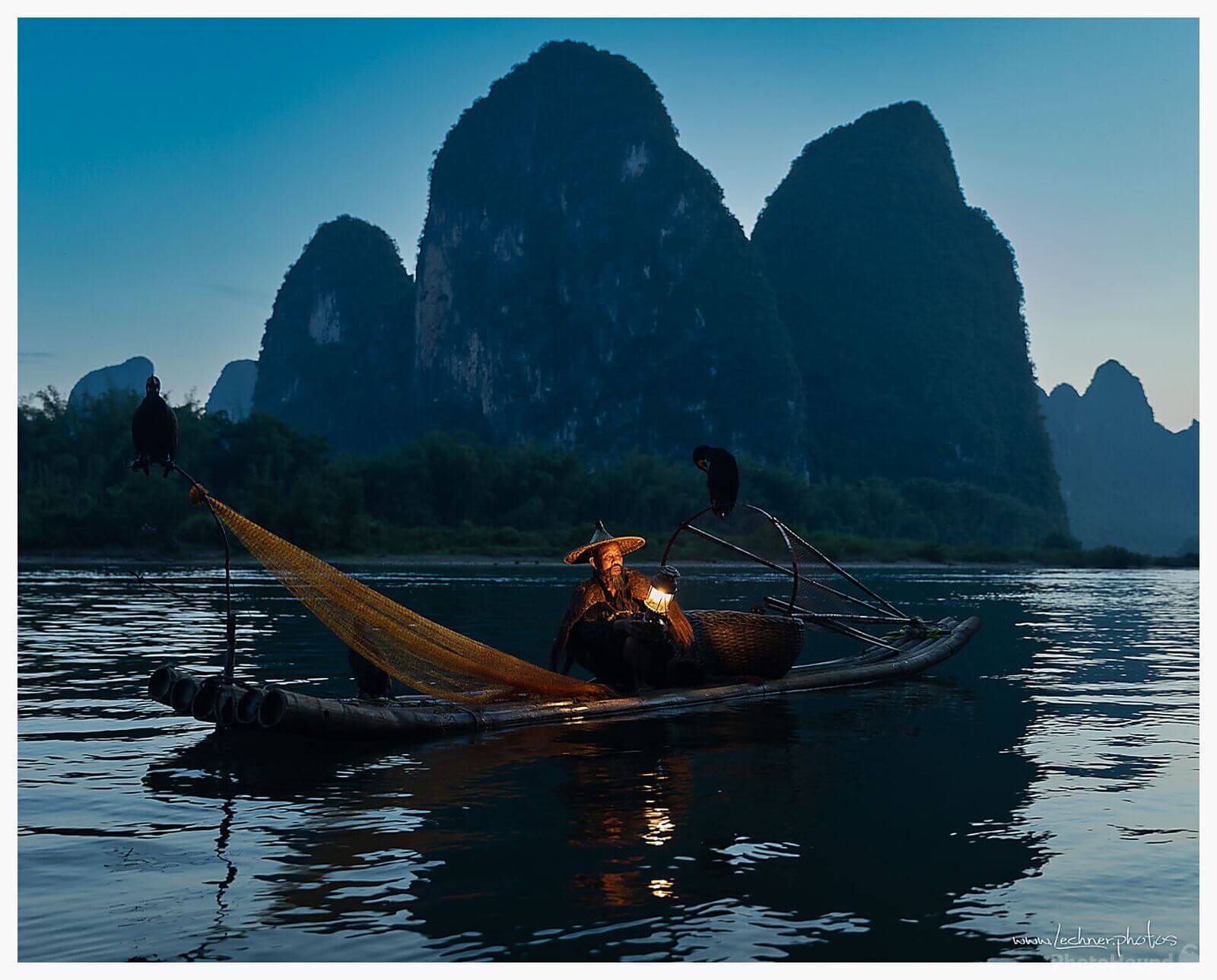 Image of Cormorant Fishermen of Li River by Florian Lechner