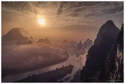 China photos - Sunrise view from Xianggong Hill
