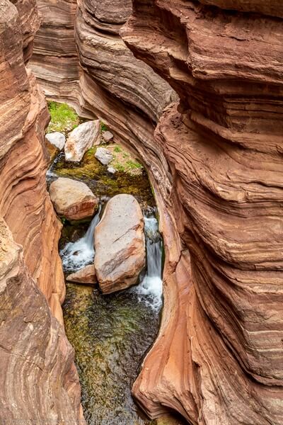 Deer Creek in the slot canyon