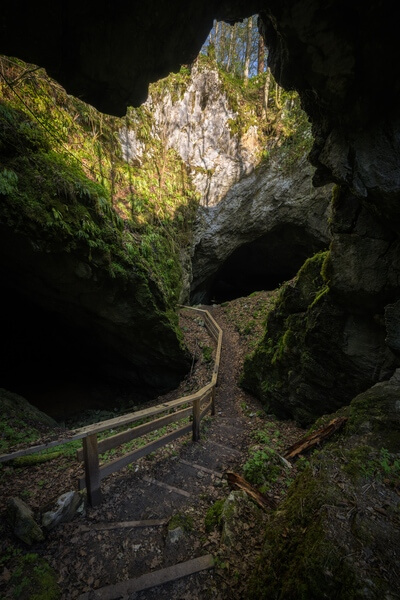 Željnske Jame (Željne Caves) - passage between caves