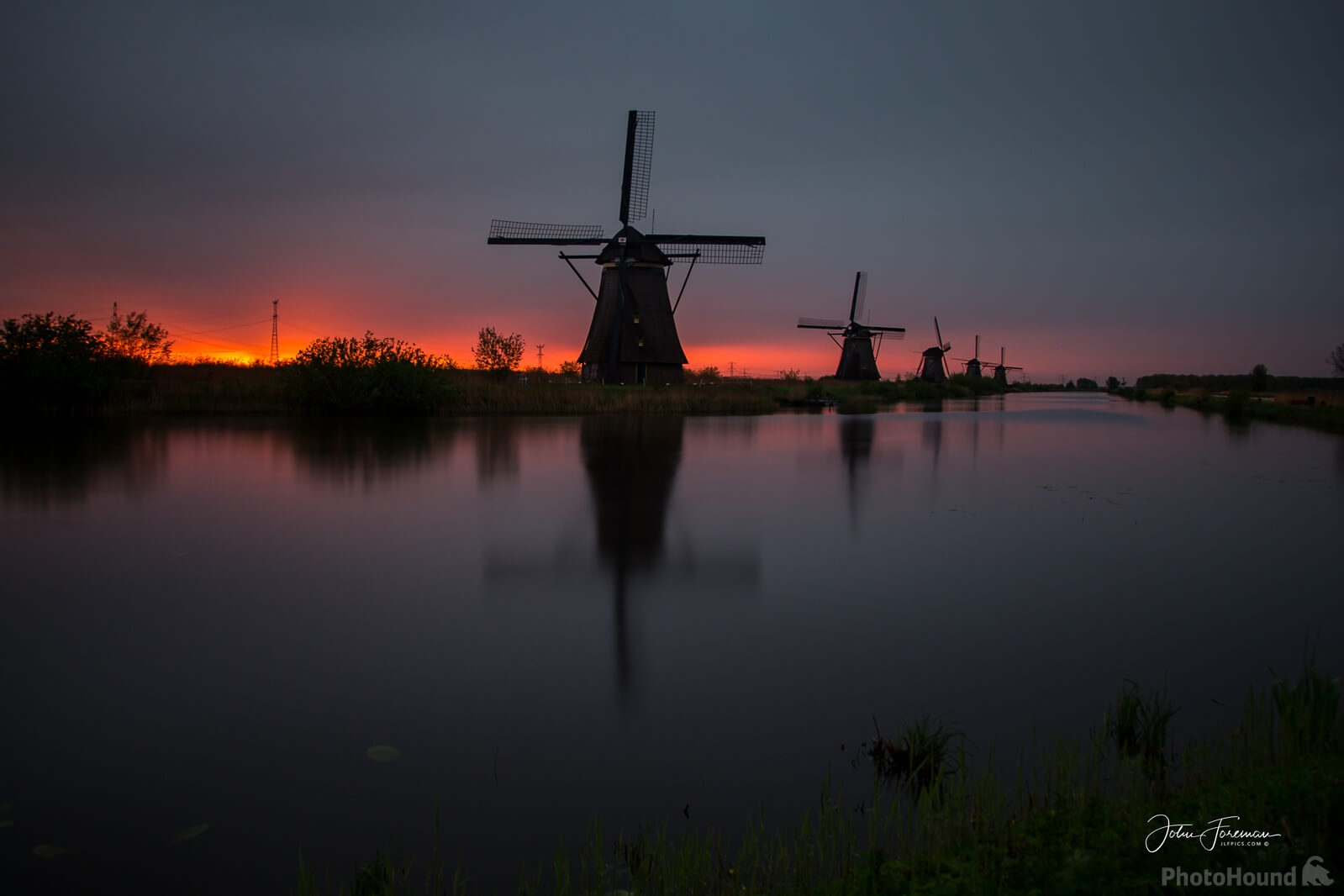 Image of Windmills of Kinderdijk by John Foreman