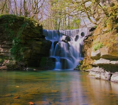 instagram spots in Wales - Longford waterfall