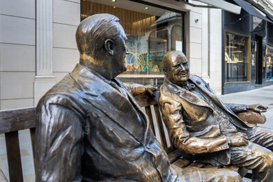 The Churchill and Roosevelt Allies Sculpture - Churchill view