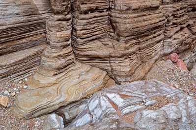 Rock formations in Fern Glen Canyon