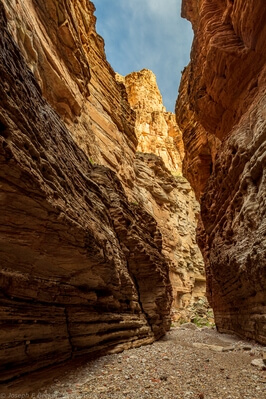 An HDR shot of the slot canyon portion of Fern Glen Canyon
