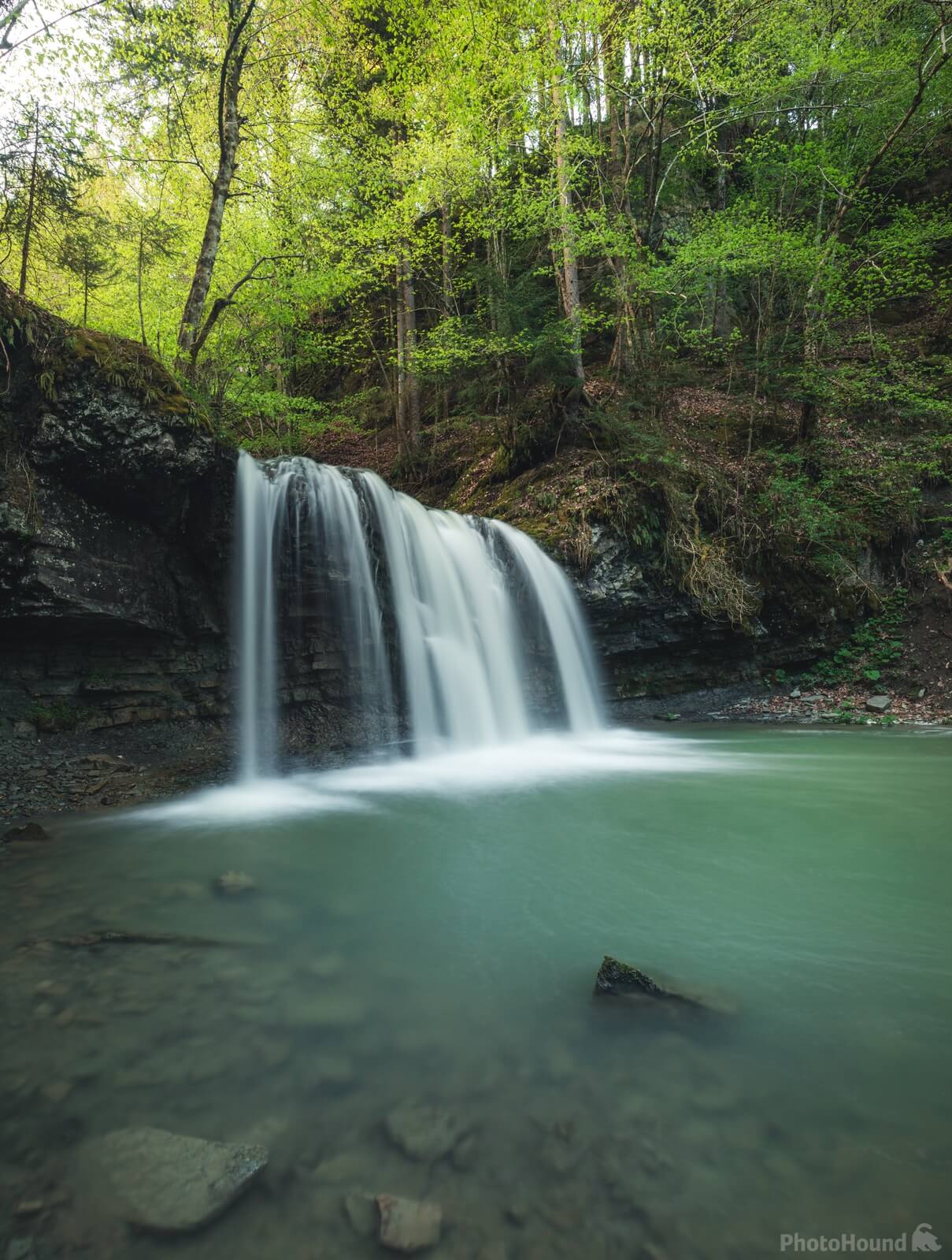 Image of Peračica waterfall by Nina Lozej