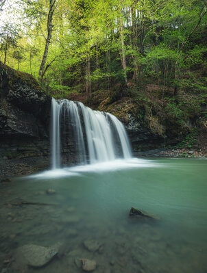 Radovljica instagram locations - Peračica waterfall