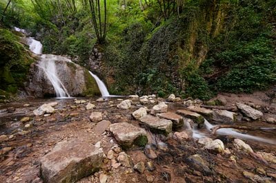 photography locations in Veneto - Silan waterfall