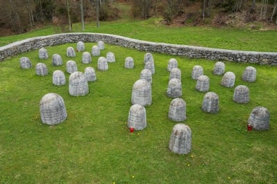 instagram spots in Slovenia - Partisan Cemetery Vojščica