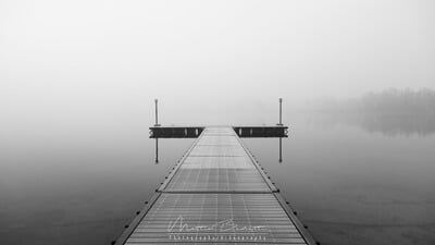 The pier in fog
