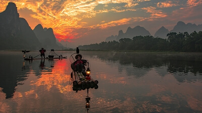 China pictures - Cormorant Fishermen of Li River