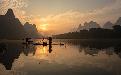 photos of China - Cormorant Fishermen of Li River