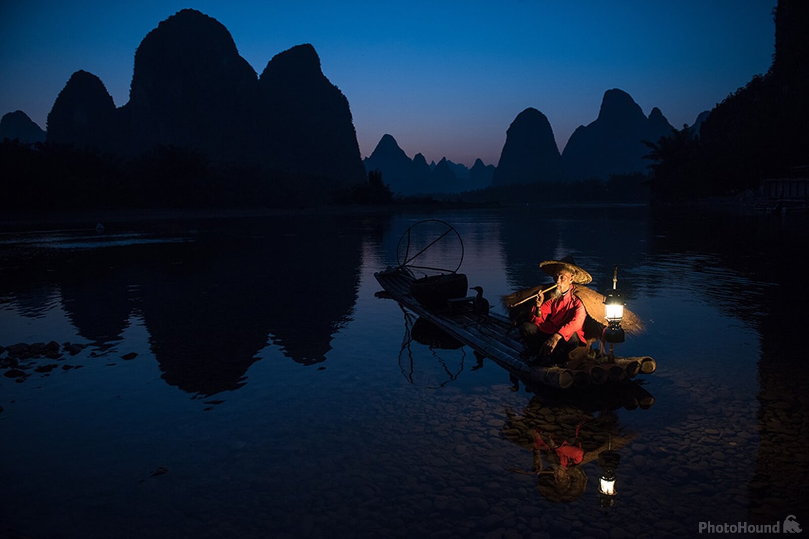 Image of Cormorant Fishermen of Li River by Mercier Zeng