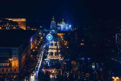 Ukraine images - New Year and Christmas at Sophiyivska Square