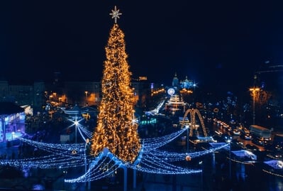 Ukraine pictures - New Year and Christmas at Sophiyivska Square