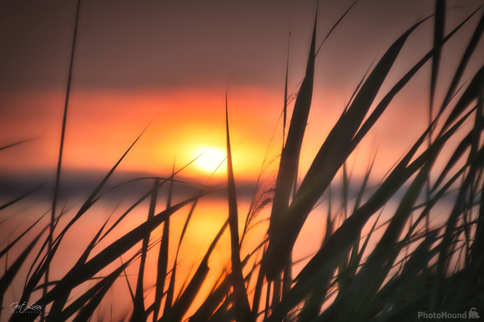 Image of Eemmeer Sunset from Eemhof Beachclub by Gert Lucas