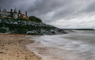 Taken at Cobbold Point sea defended in Felixstowe