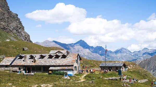 The mountain hut in summer