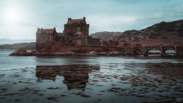 Sometimes the water in this area is smooth even when the loch is choppy, as it can be sheltered by the bridge and castle. In this case it lasted just a few seconds, but long enough to grab a reflection shot.