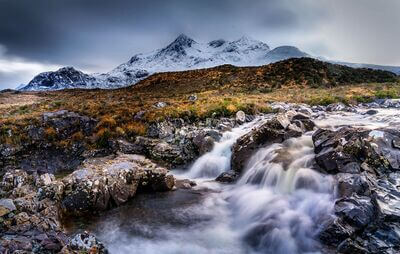 instagram spots in Scotland - Sligachan Waterfalls