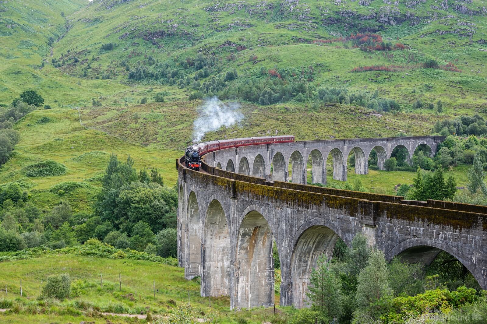 Image of Hogwart\'s Express, Glenfinnan Viaduct by Jules Renahan