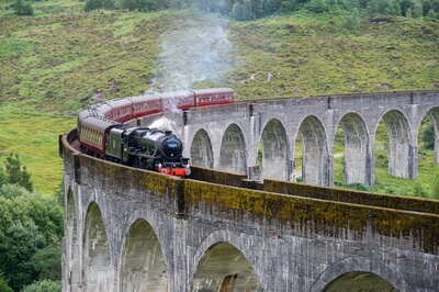 Picture of Hogwart's Express, Glenfinnan Viaduct - Hogwart's Express, Glenfinnan Viaduct