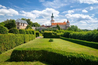 Nové Město Castle as seen from its gardens