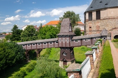 photography spots in Kralovehradecky Kraj - Covered Bridge in the Nové Město castle gardens